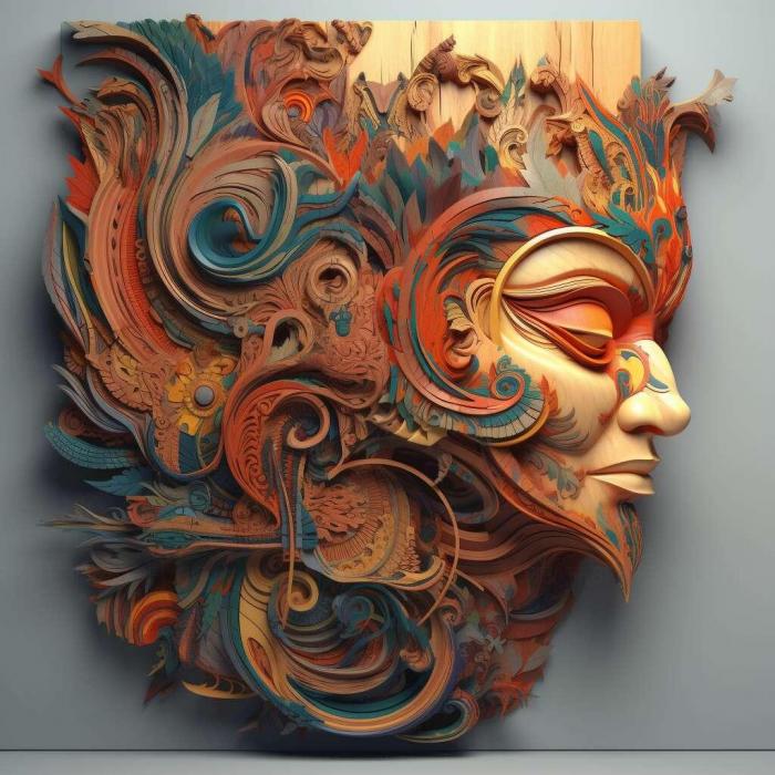 نموذج ثلاثي الأبعاد لآلة CNC 3D Art 